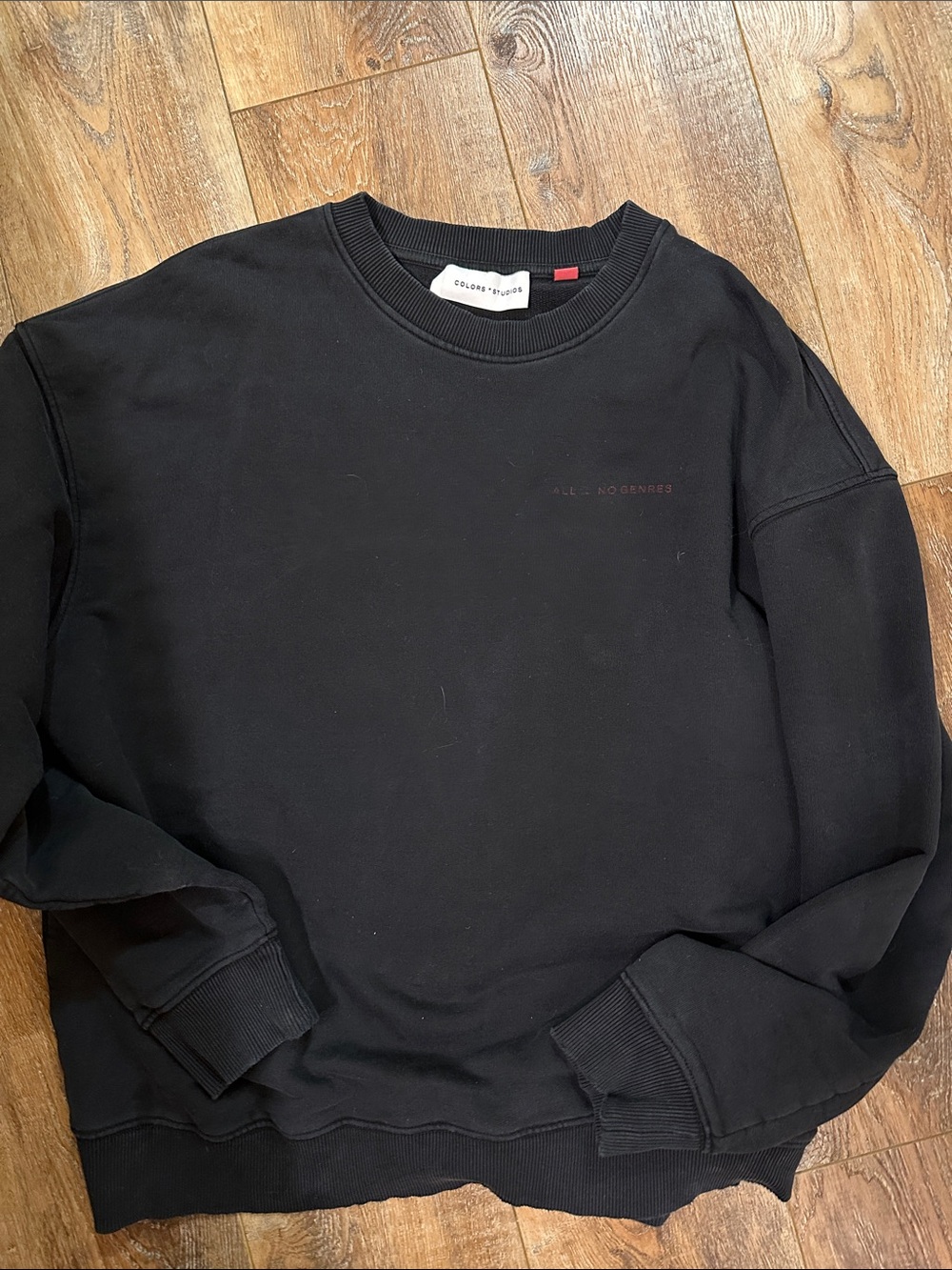 COLORS + Studios All No genres Classic Black Crewneck Sweatshirt men’s L